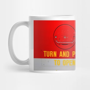 Turn and Push to Open Mug